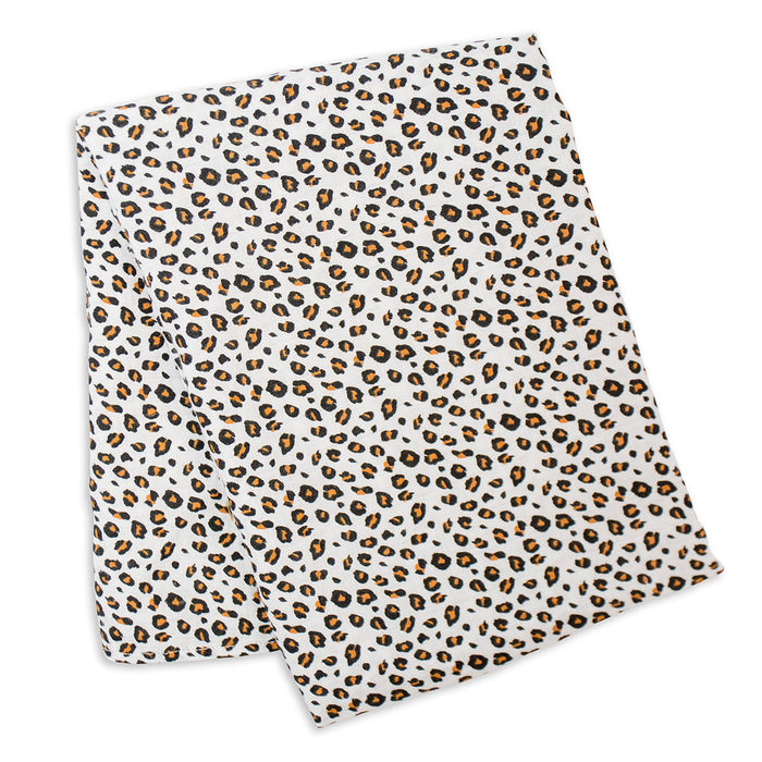 Lulujo Leopard Bamboo Swaddle Blanket