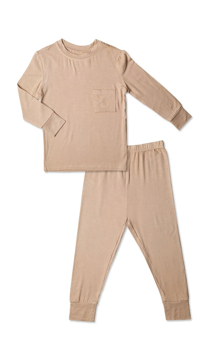 Everly Grey Latte Emerson Kids Pajama Pant Set