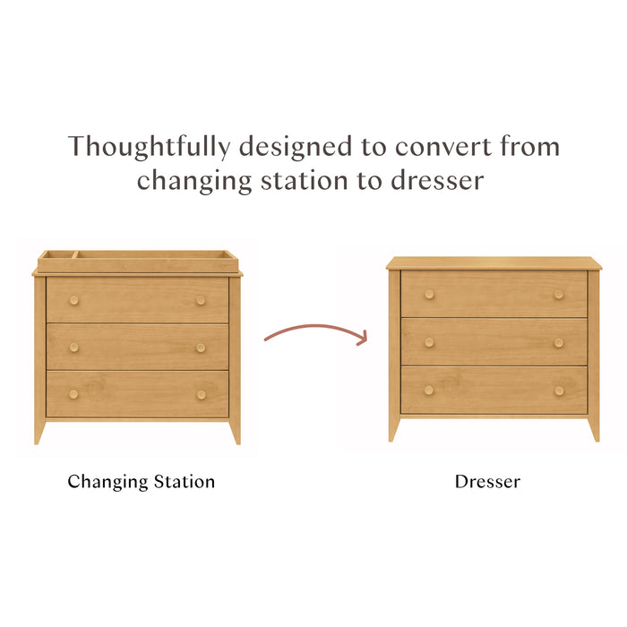 Babyletto Sprout 3-Drawer Changer Dresser with Removable Changing Tray