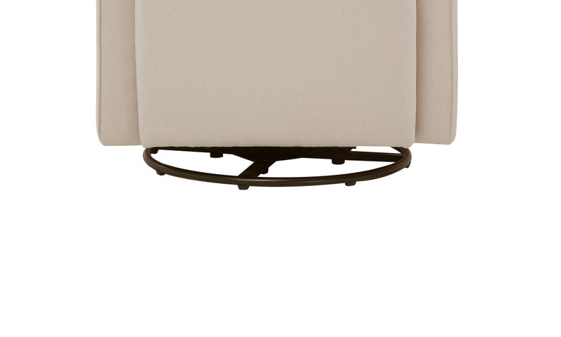 Davinci Olive Swivel Glider with Bonus Ottoman