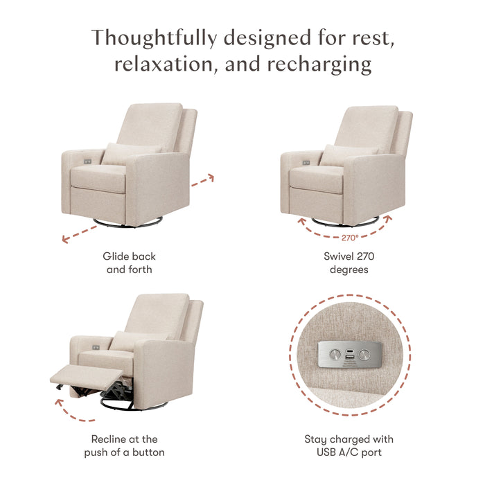 Babyletto Sigi Electronic Recliner and Glider with USB Port