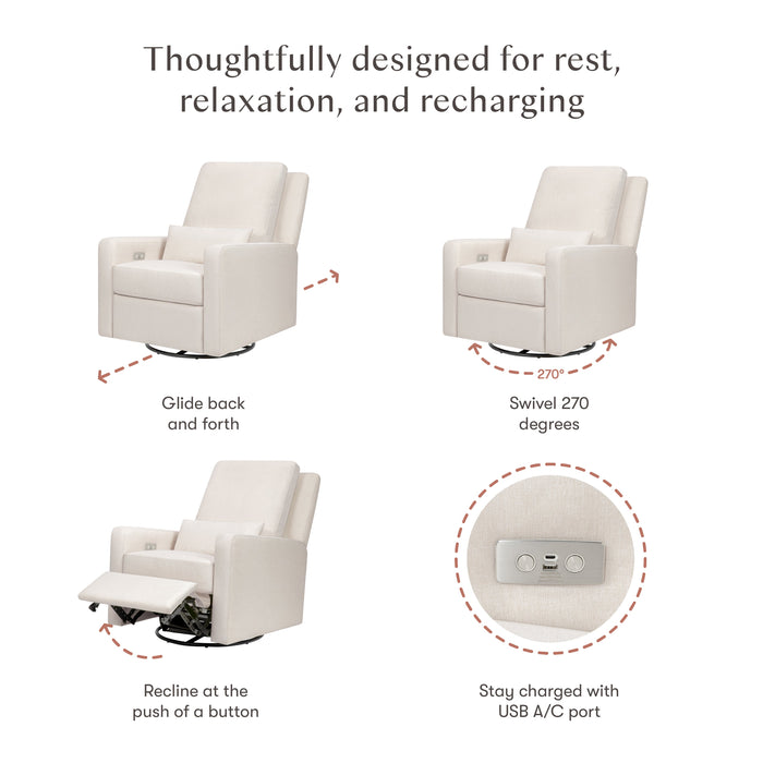 Babyletto Sigi Electronic Recliner and Glider with USB Port