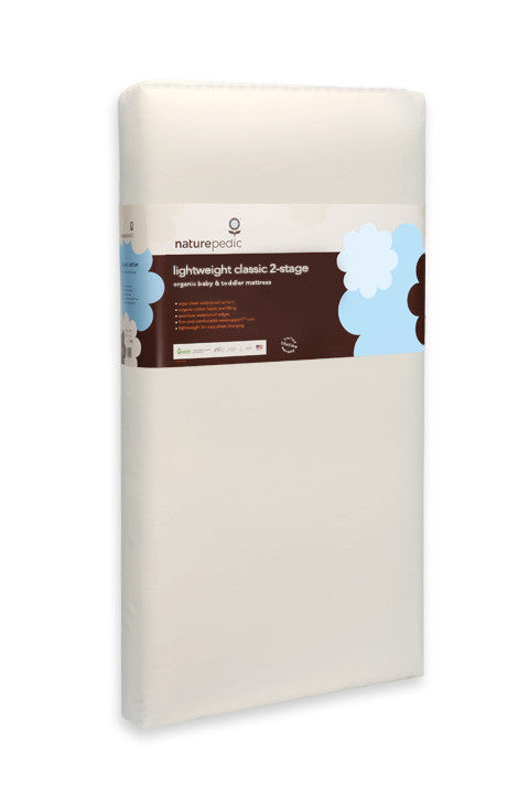 Naturepedic Lightweight Organic Cotton Classic 2-Stage Crib Mattress