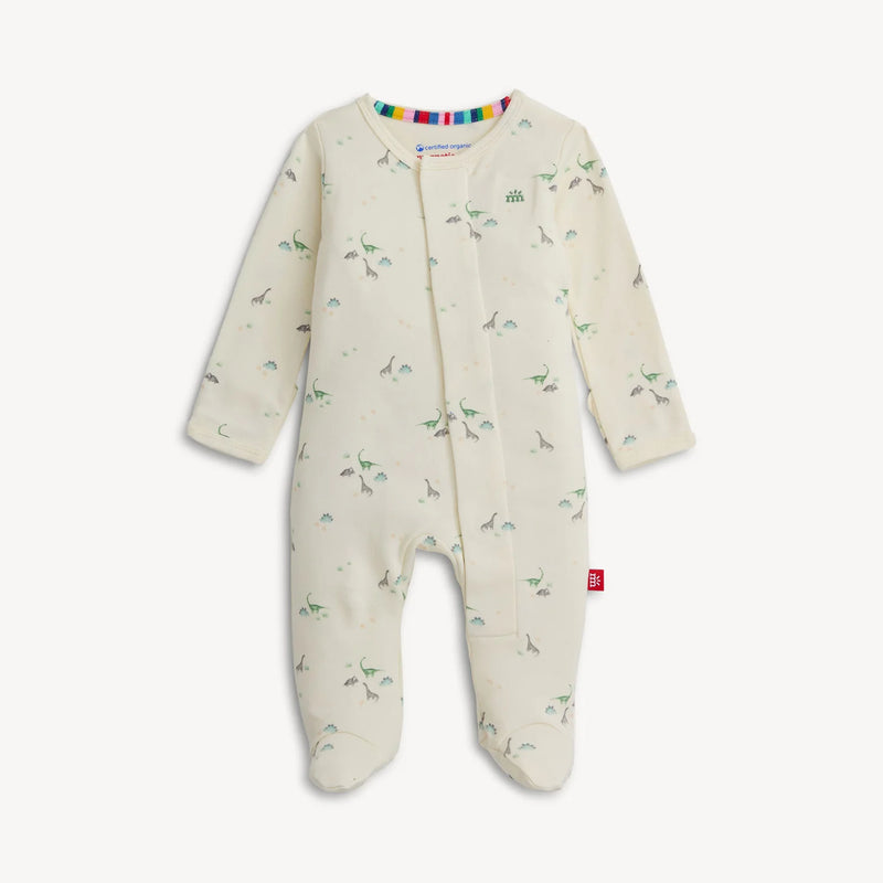 Magnetic Me Tiny DIny Organic Cotton Pointelle Magnetic Footie