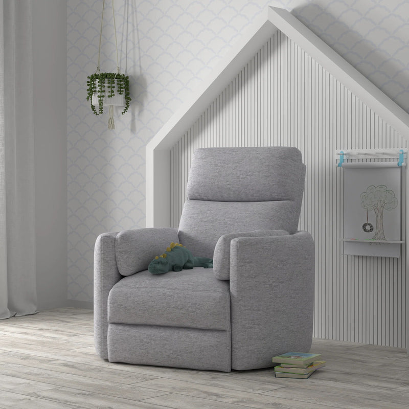 Heritage House Roma Plus power glider with adjustable headrest at Kids N Cribs Brentwood