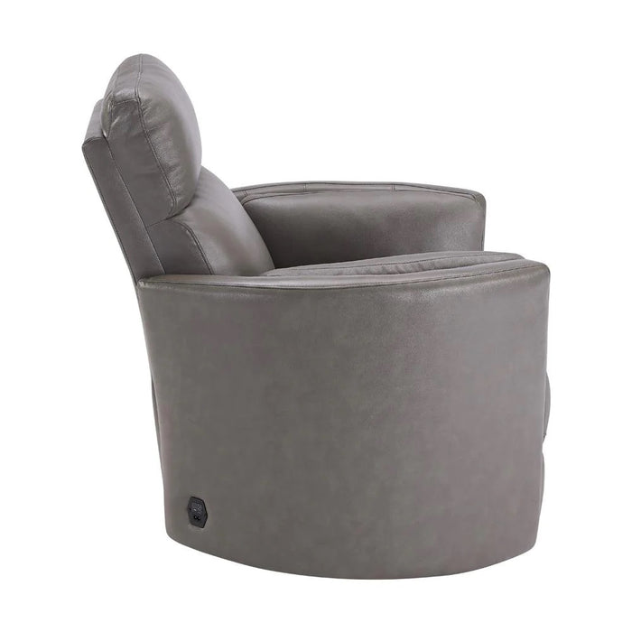 Heritage House Roma Power Swivel Glider Recliner – Leather