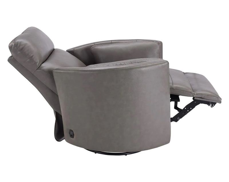 Heritage House Roma Power Swivel Glider Recliner – Leather