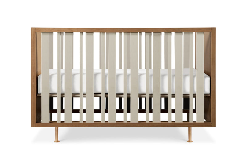 Nursery Works Novella 4-in-1 Crib, Stained Ash/Ivory