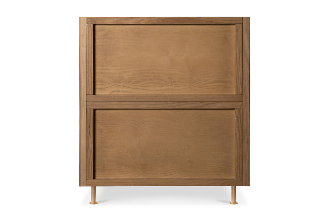 Nursery Works Novella Crib, Stained Ash/Ivory