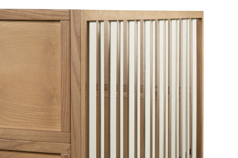 Nursery Works Novella 4-in-1 Crib, Stained Ash/Ivory