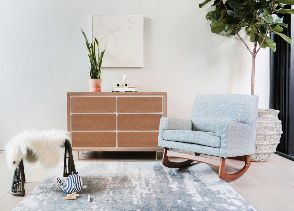 Nursery Works Novella Double Dresser, Stained Ash/Ivory