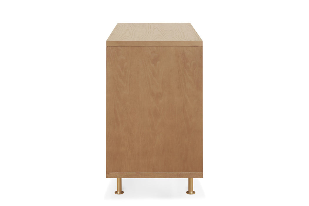 Nursery Works Novella Double Dresser, Stained Ash/Ivory