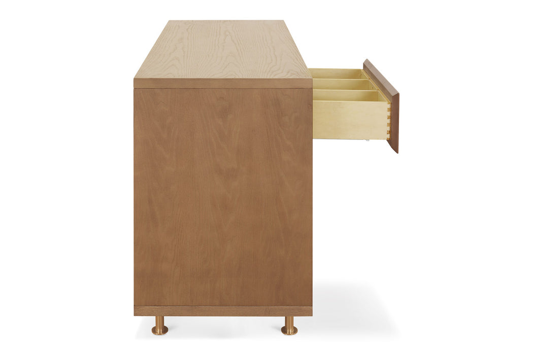 Nursery Works Novella Double Dresser, Stained Ash/Ivory