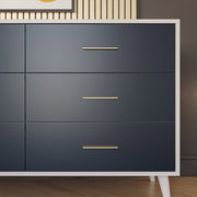 New York White  with Navy accent double Dresser