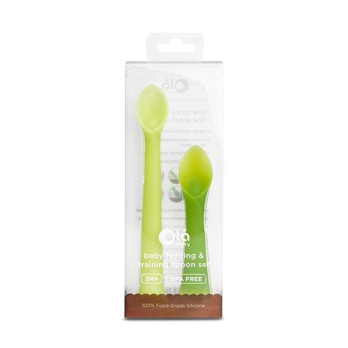 Olababy Feeding + Training Spoon Set