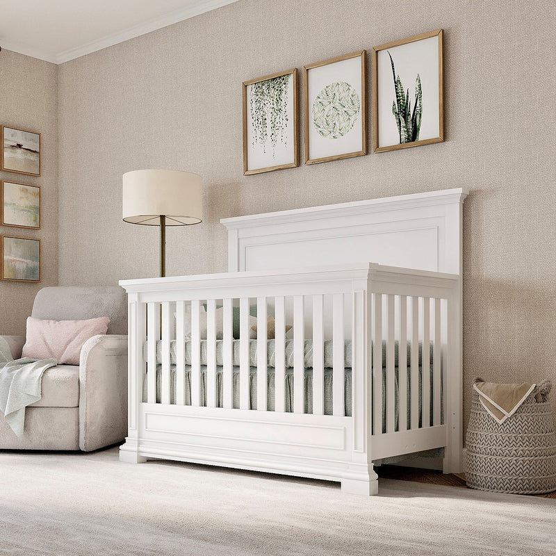 Silva Furniture Jackson Crib | 4-in-1 Convertible | Solid Wood
