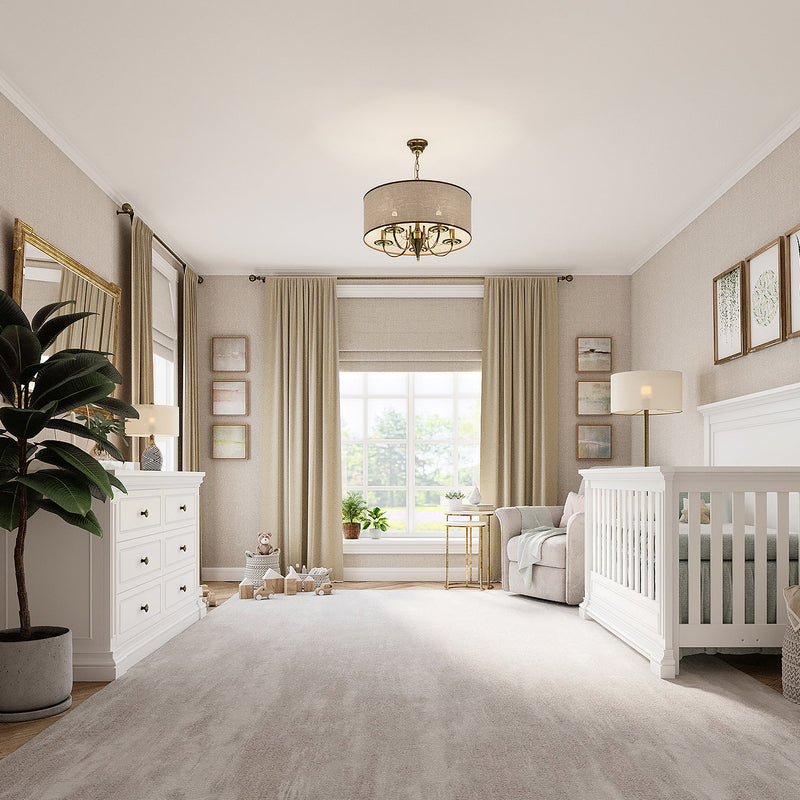 Silva Furniture Jackson Crib | 4-in-1 Convertible | Solid Wood