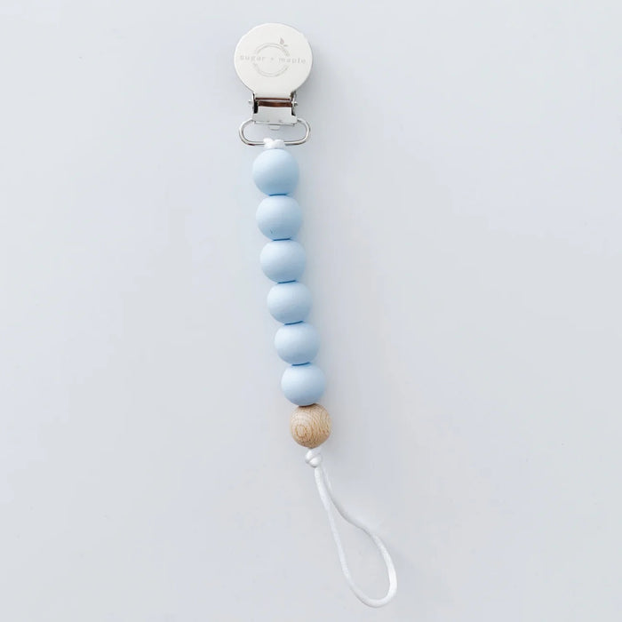 Sugar + Maple Silicone & Wood Pacifier Clip