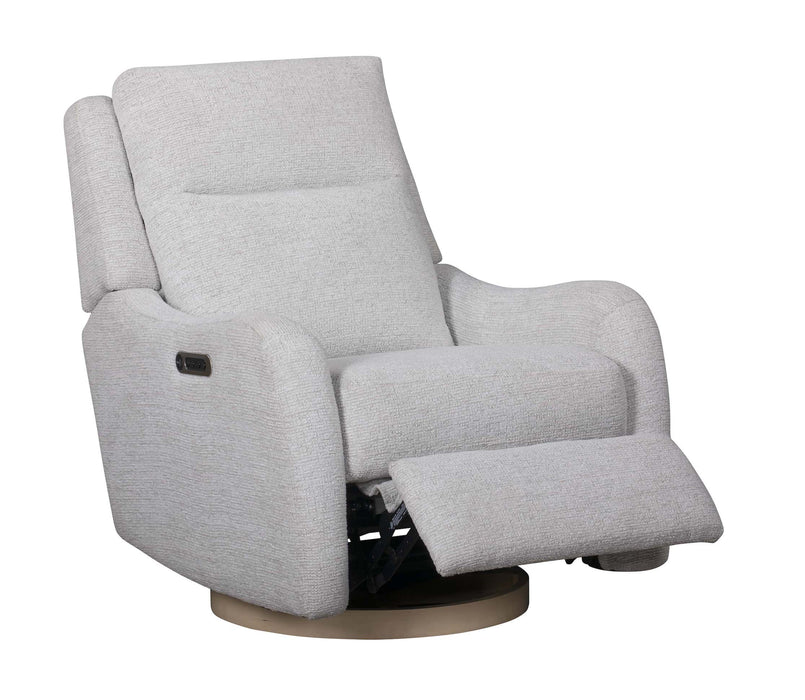Heritage House Quinn Power Glider Recliner with wood base