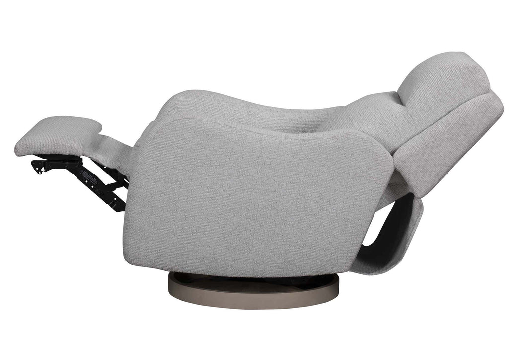 Heritage House Quinn Power Swivel Glider Recliner w/ Headrest, Lumbar & Wood Base