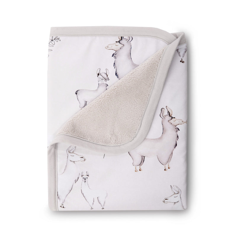 Oilo Llama Jersey Cuddle Blanket