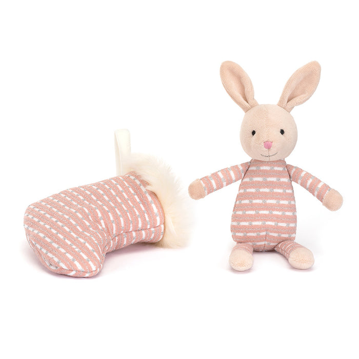 Jellycat Shimmer Stocking Bunny Plush