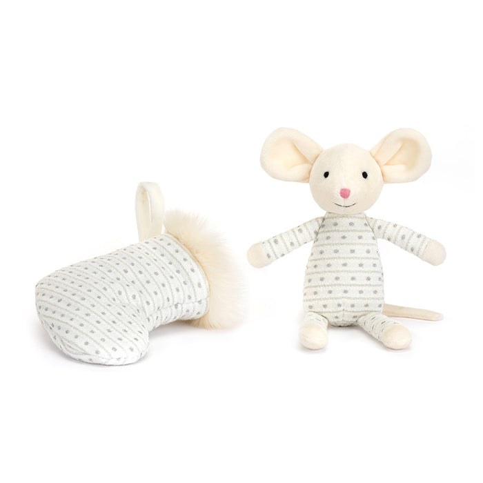 Jellycat Shimmer Stocking Mouse Plush