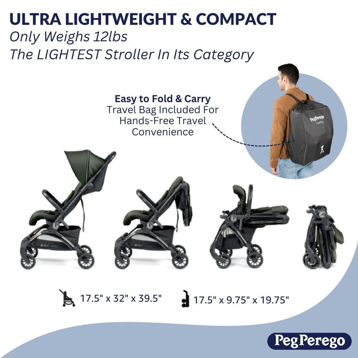Peg Perego Volo Stroller + Travel Bag