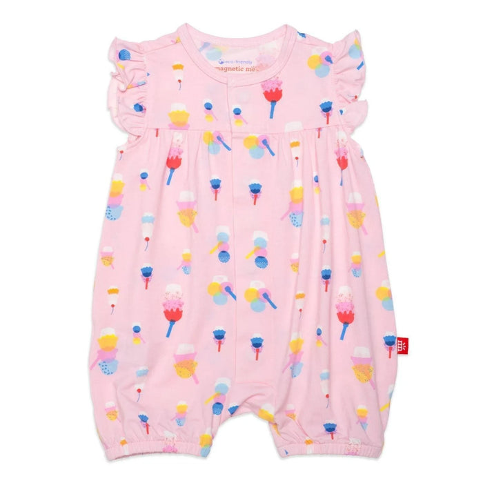 Magnetic Me Pink Sundae Funday Modal Magnetic Romper