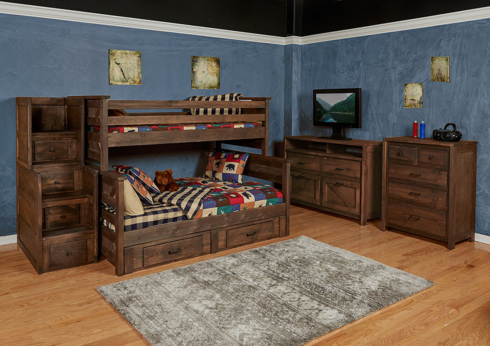 Trendwood Urban Ranch Twin/Twin Staircase Bunk Bed