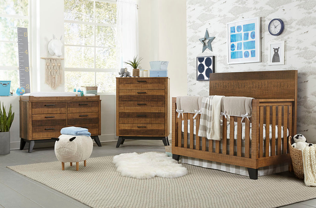 Westwood Urban Rustic 5 Drawer Chest, Brushed Wheat