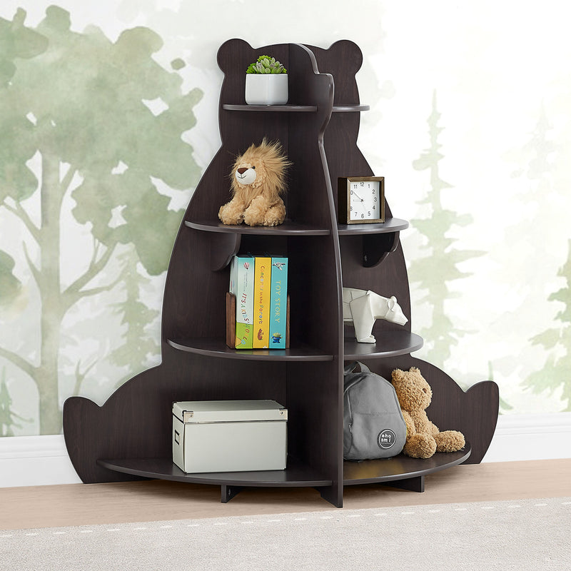 Delta Children Bear Bookcase - Crafted Walnut
