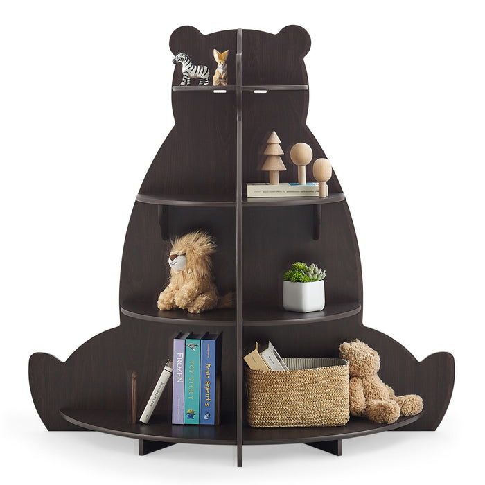 Delta Children Bear Bookcase - Crafted Walnut