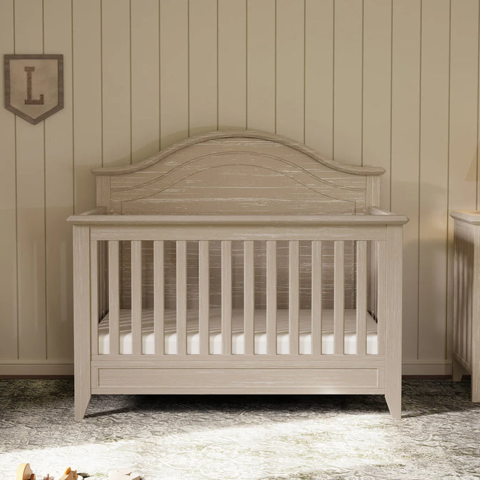 Monogram by Namesake Barrow 4-in-1 Convertible Curve Top Crib – Sandbar