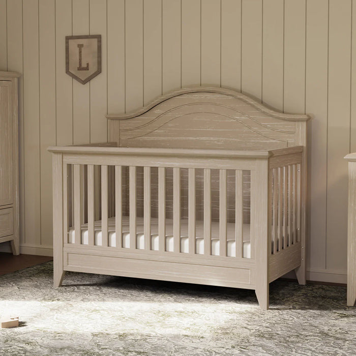 Monogram by Namesake Barrow 4-in-1 Convertible Curve Top Crib – Sandbar