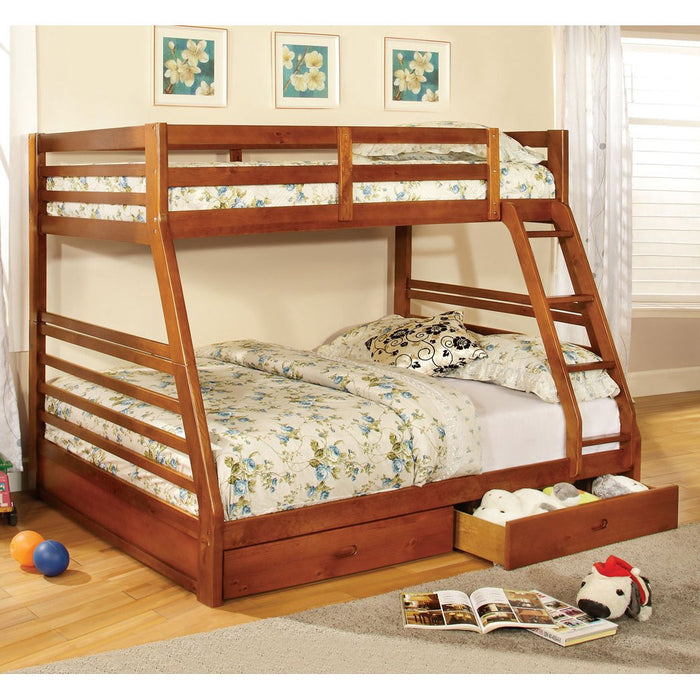 Furniture of America California III Twin/Full Bunk Bed