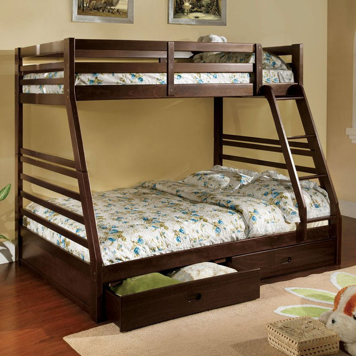 Furniture of America California III Twin/Full Bunk Bed