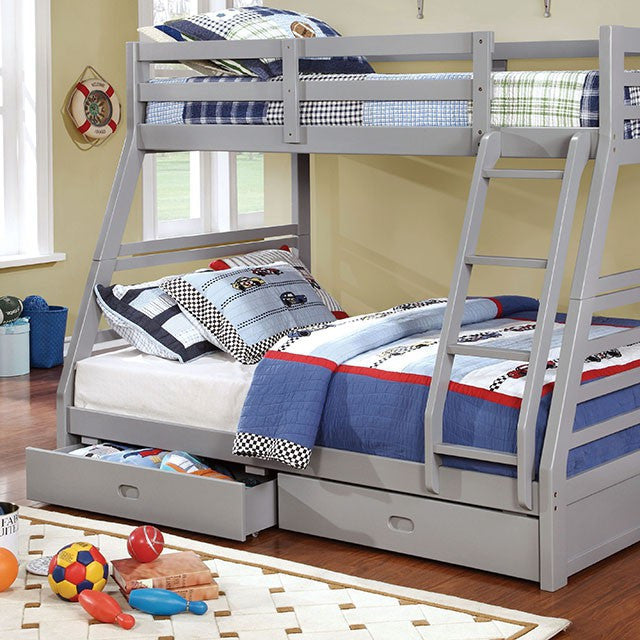 Furniture of America California III Twin/Full Bunk Bed