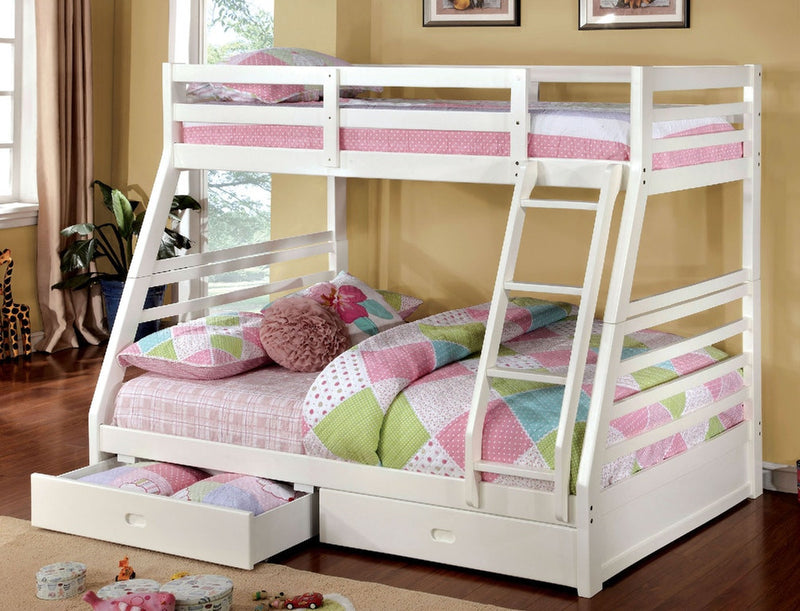Furniture of America California III Twin/Full Bunk Bed