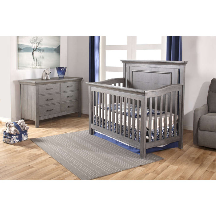 Pali Como Flat Forever Crib + Double Dresser Set