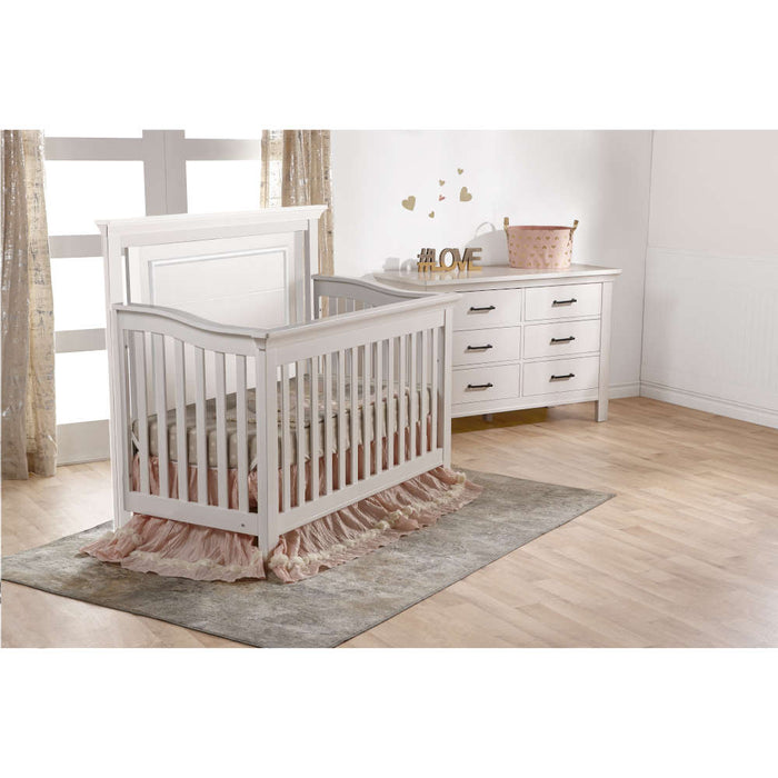 Pali Como Flat Forever Crib + Double Dresser Set