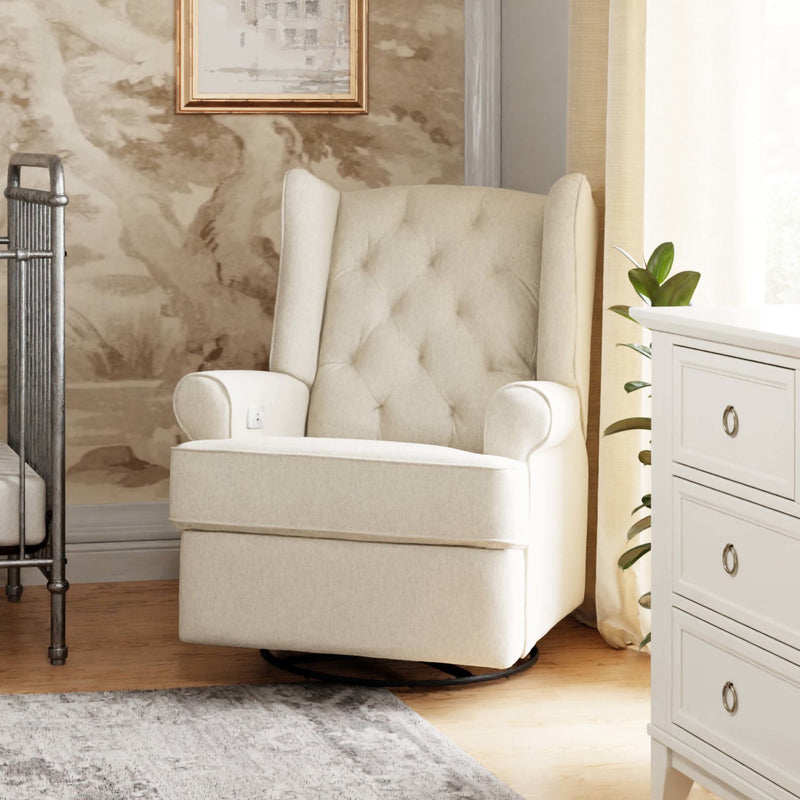 Namesake Harbour Electronic Recliner and Swivel Glider in Eco-Performance Fabric with USB port | Water Repellent & Stain Resistant