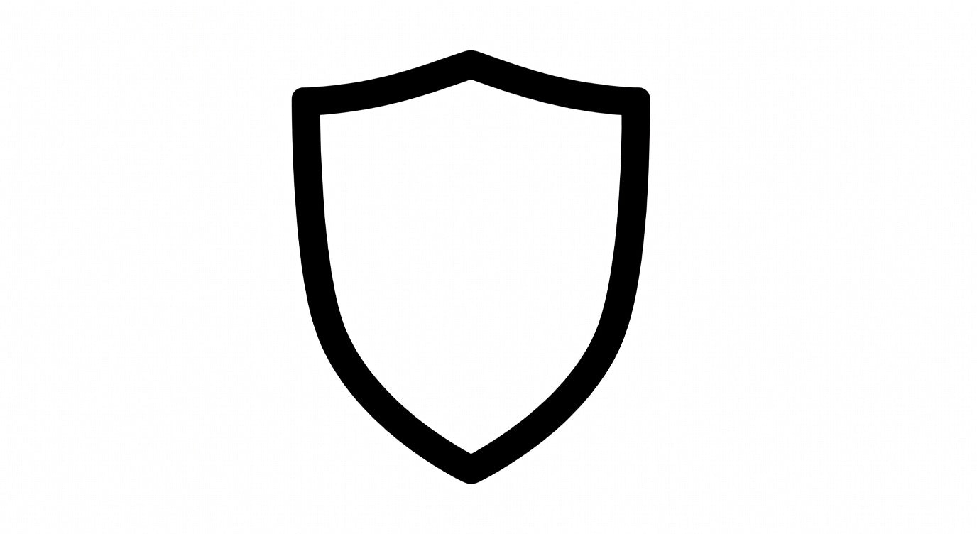 Durable construction shield icon