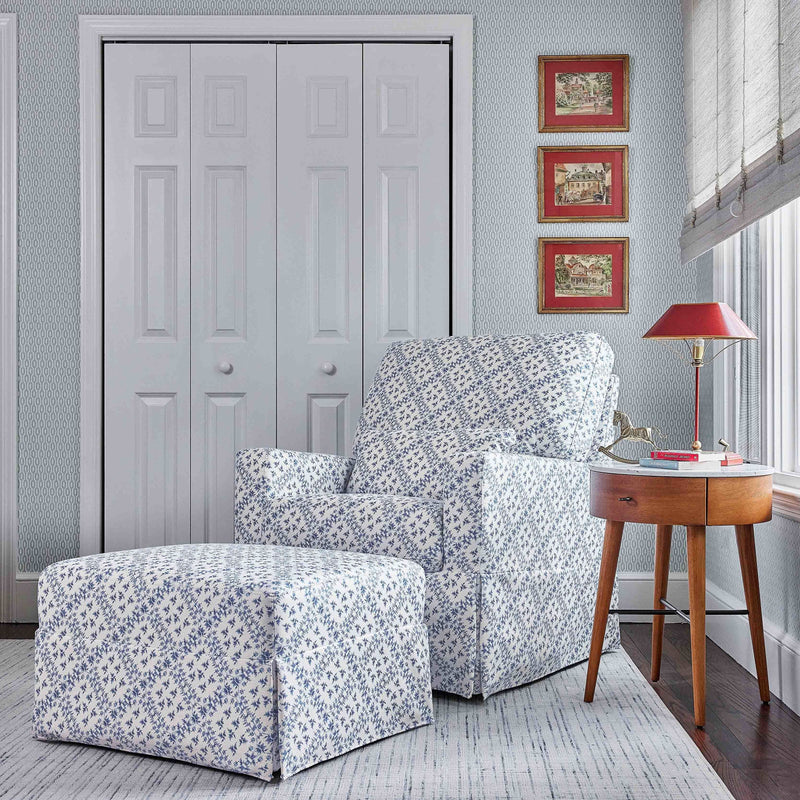 Sarah Flint x Namesake Crawford Gliding Ottoman in Eco-Performance Fabric | Water Repellent & Stain Resistant
