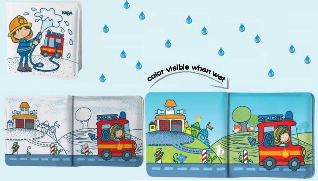 Haba Fire Brigade Magic Color Changing Bath Book