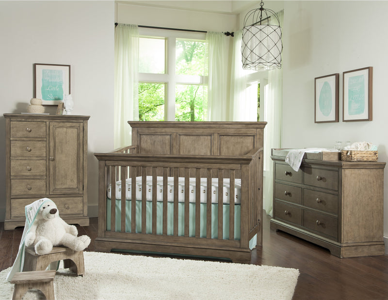 Westwood Hanley 3 Piece Nursery Set - Convertible Crib + Double Dresser + Chifforobe
