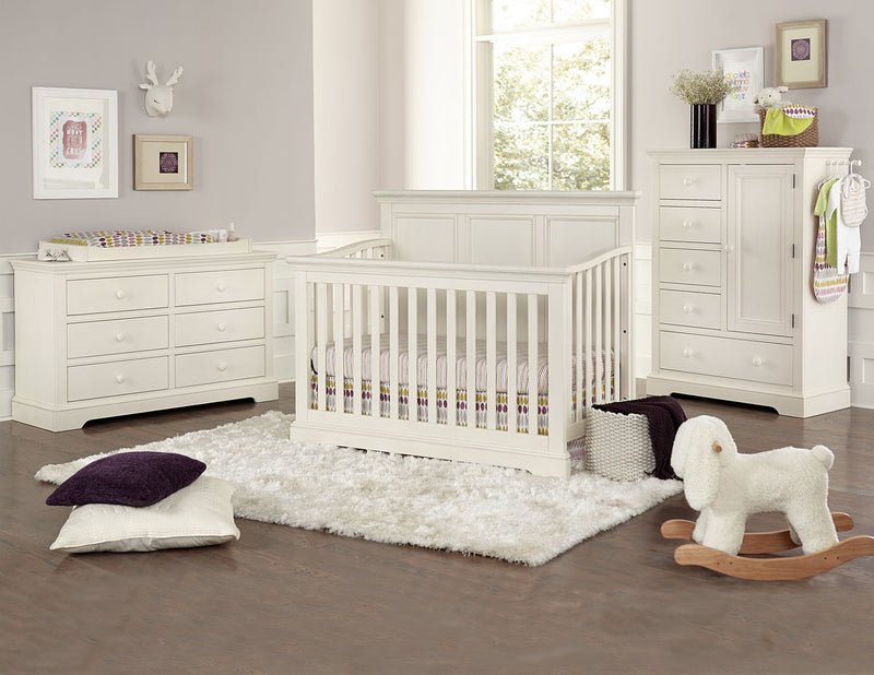 Westwood Hanley 3 Piece Nursery Set - Convertible Crib + Double Dresser + Chifforobe