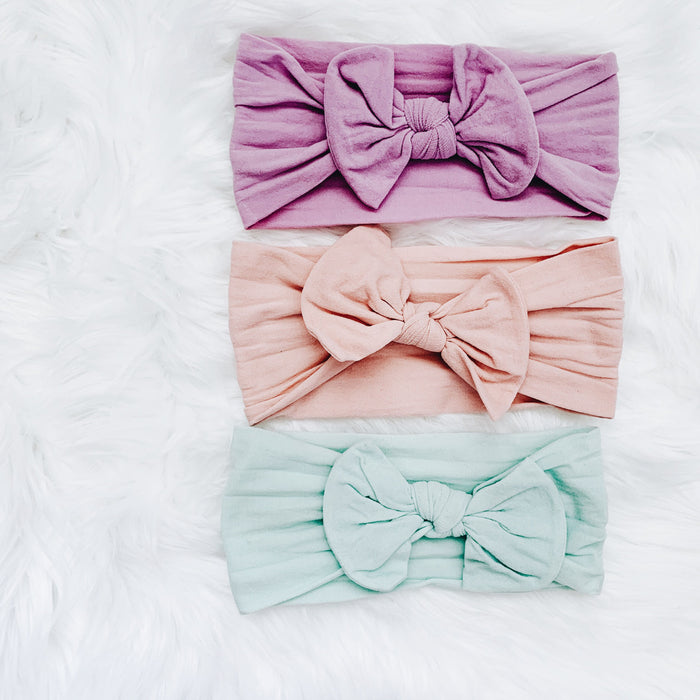 Sugar + Maple Baby Classic Bow Headband