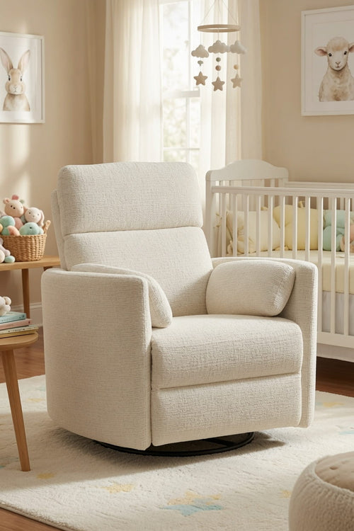 Heritage House Roma Plus Power Recliner in Cream at Kids N Cribs Bay Area