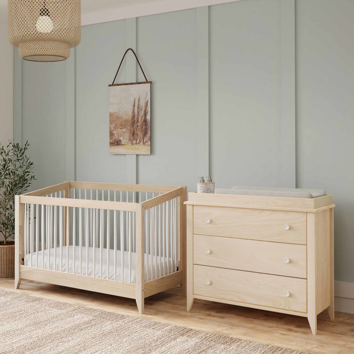 Babyletto Sprout 4-in-1 Convertible Crib with Toddler Bed Conversion Kit
